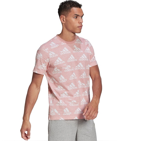 adidas Other - Men’s Pink Adidas Logo Tee | Size Small